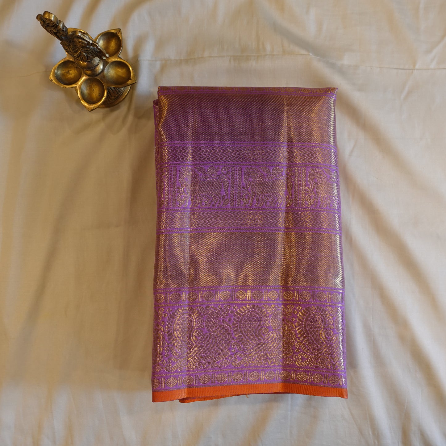 SHERBET | Lavender Pure Silk Kanjeevaram Saree