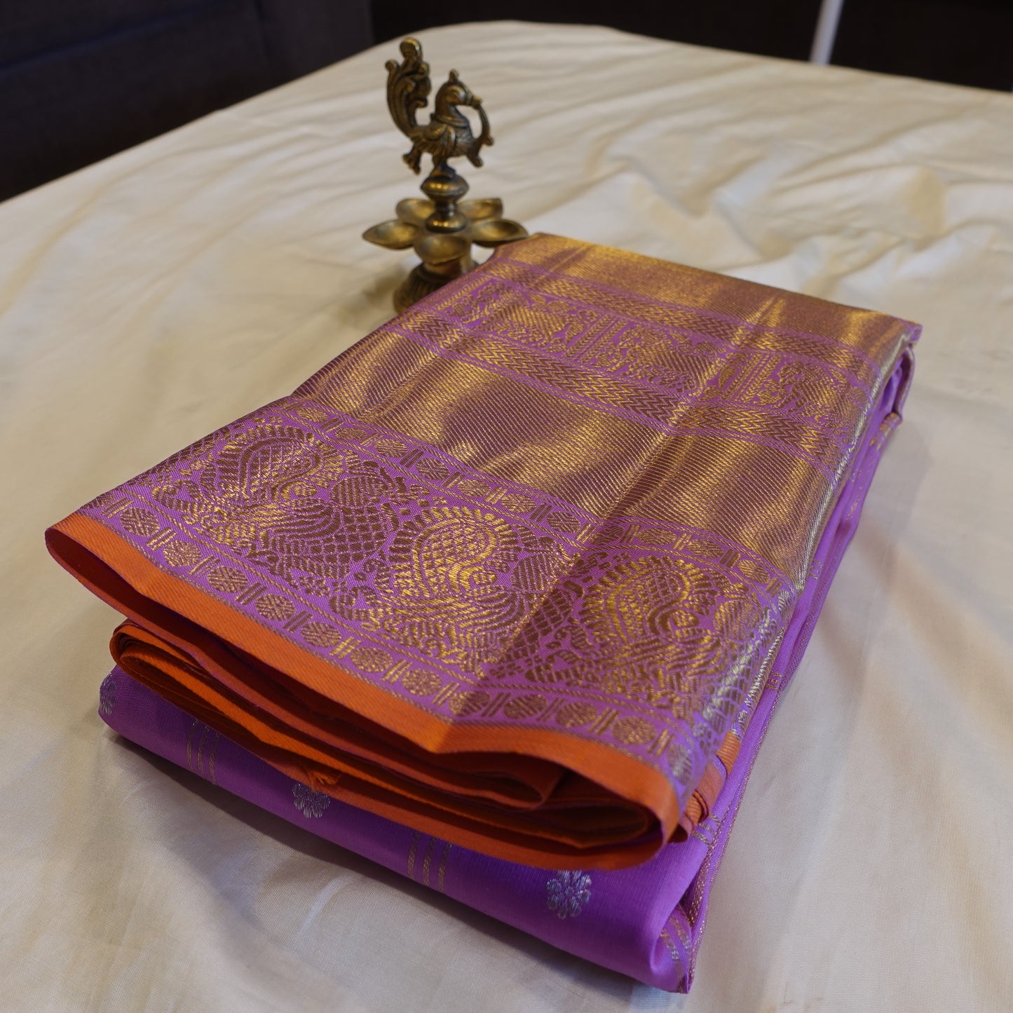 SHERBET | Lavender Pure Silk Kanjeevaram Saree