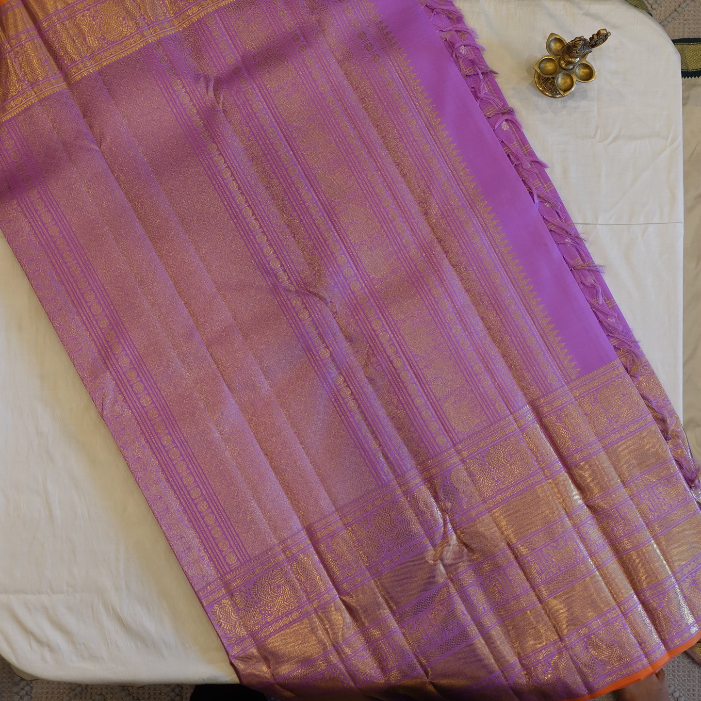 SHERBET | Lavender Pure Silk Kanjeevaram Saree