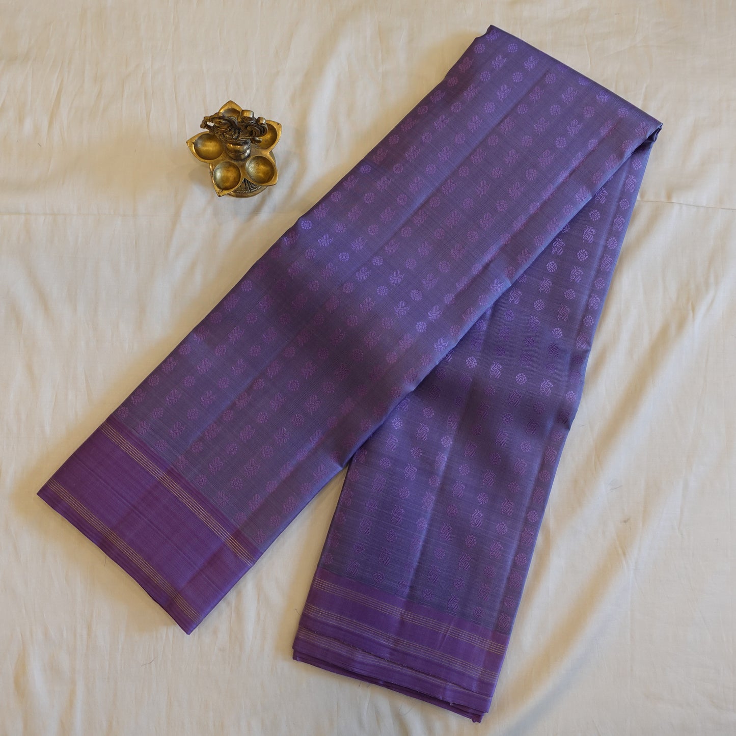 LAVENDER FIELDS | Pastel Lavender Pure Silk Kanjeevaram